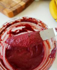 Beetroot brownie dough